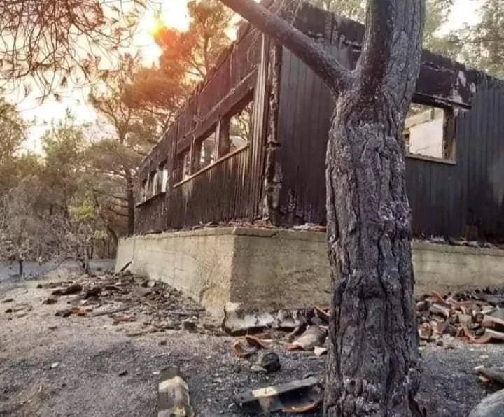 Εικόνα από τις καταστροφικές πυρκαγιές του Ιουλίου του 2022