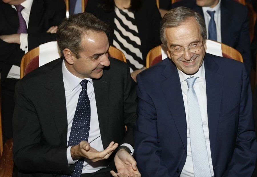 Ο Κυριάκος Μητσοτάκης με τον Αντώνη Σαμαρά το 2022