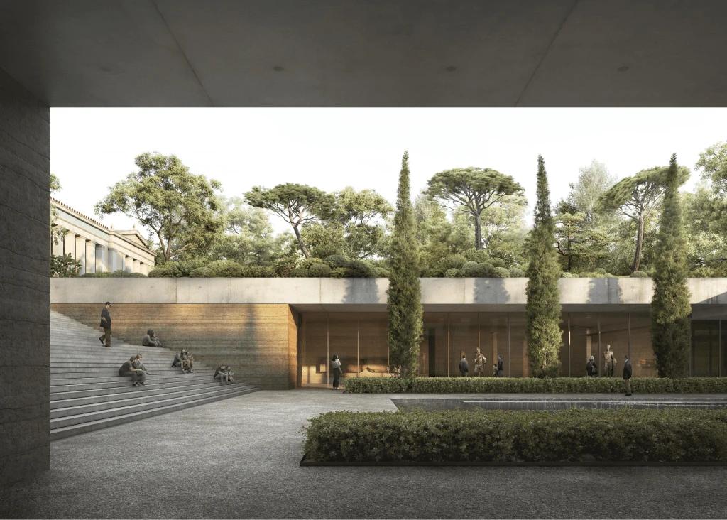 Μακέτα της νικητήριας πρότασης στον αρχιτεκτονικό διαγωνισμό