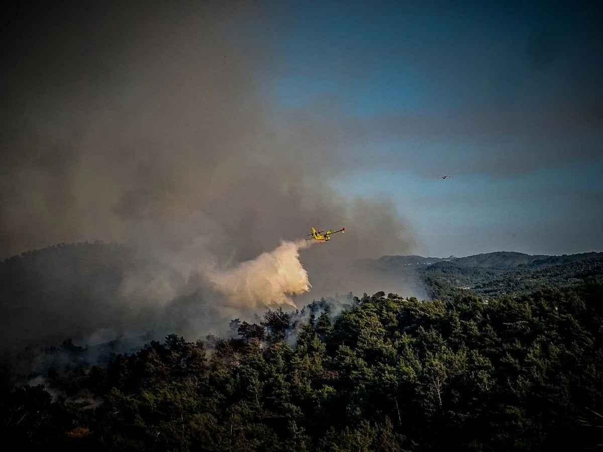 Φωτογραφία από τις περιοχές Έμπωνα και Απόλλωνων Ρόδου - Eurokinissi