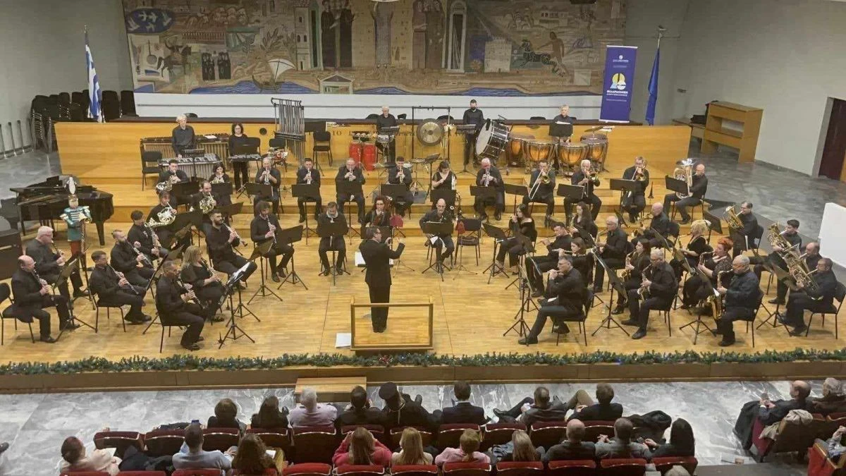 Στιγμιότυπο από τη συναυλία του Δεκεμβρίου στο ΑΠΘ