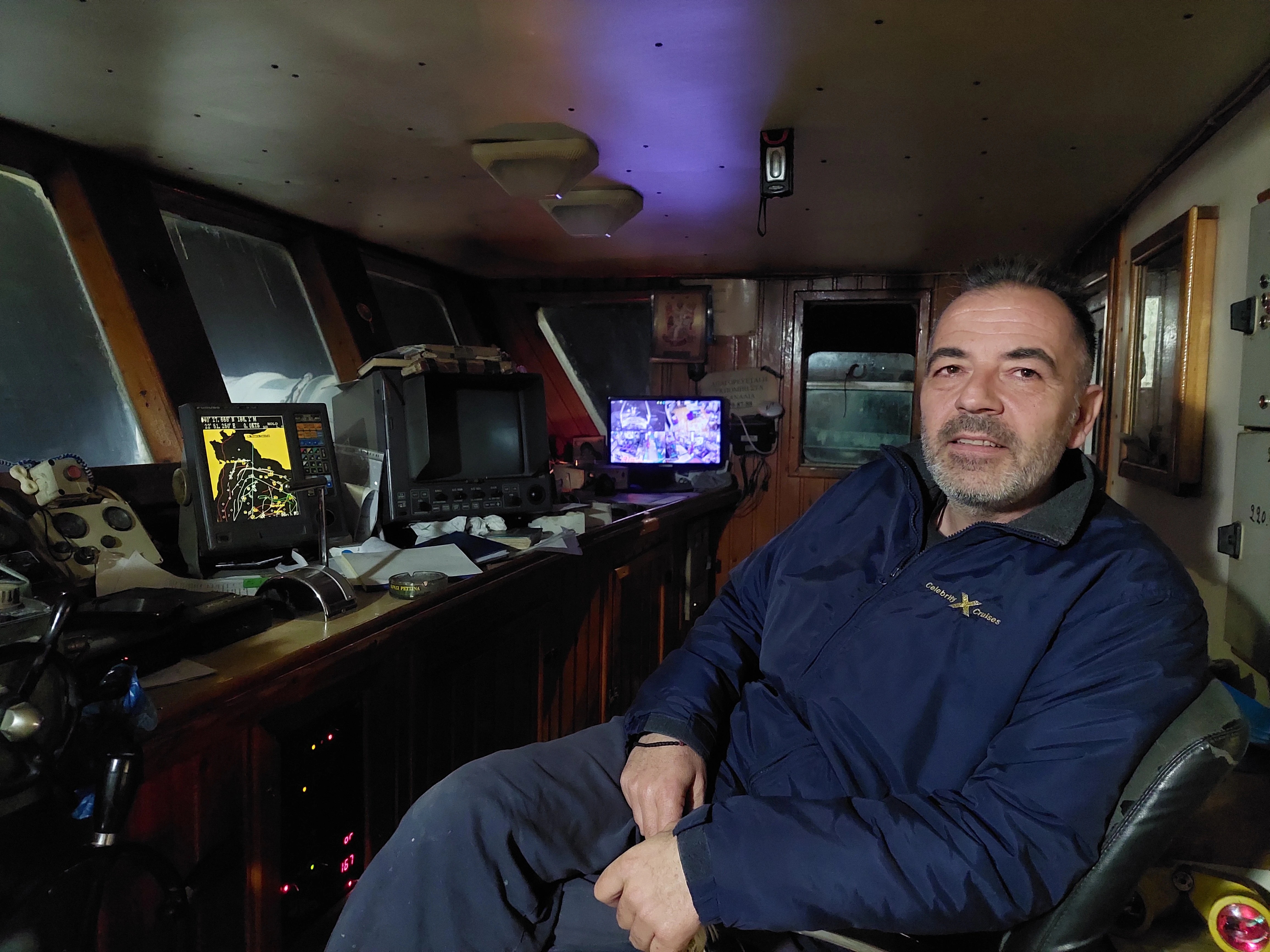 Ο αντιπρόεδρος του Συνεταιρισμού Μηχανοτρατών Νέας Μηχανιώνας «Αγία Παρασκευή» Μιχάλης Τσουρούς&nbsp;