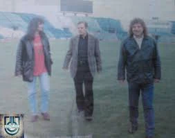 Με τον Σάββα Κωφίδη και τον Βασίλη Χατζηπαναγή στο χορτάρι του Καυτατζογλείου