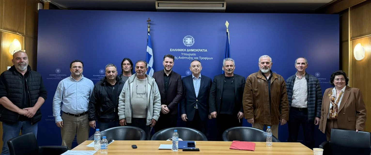 Αντιπροσωπεία αλιέων με τον υφυπουργό Αγροτικής Ανάπτυξης και Τροφίμων Χρ. Κέλλα στην Αθήνα&nbsp;