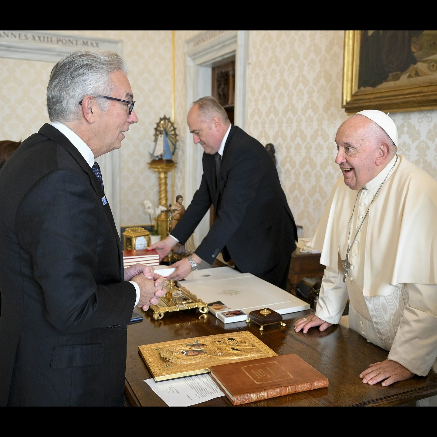 Με τον Πρόεδρο της Κοινοβουλευτικής Συνέλευσης του Συμβουλίου της Ευρώπης Θόδωρο Ρουσόπουλο
