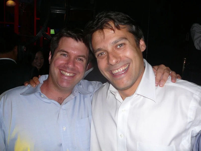 Mε τον γιο του Νίκολας Νεγκροπόντε, Δημήτρη