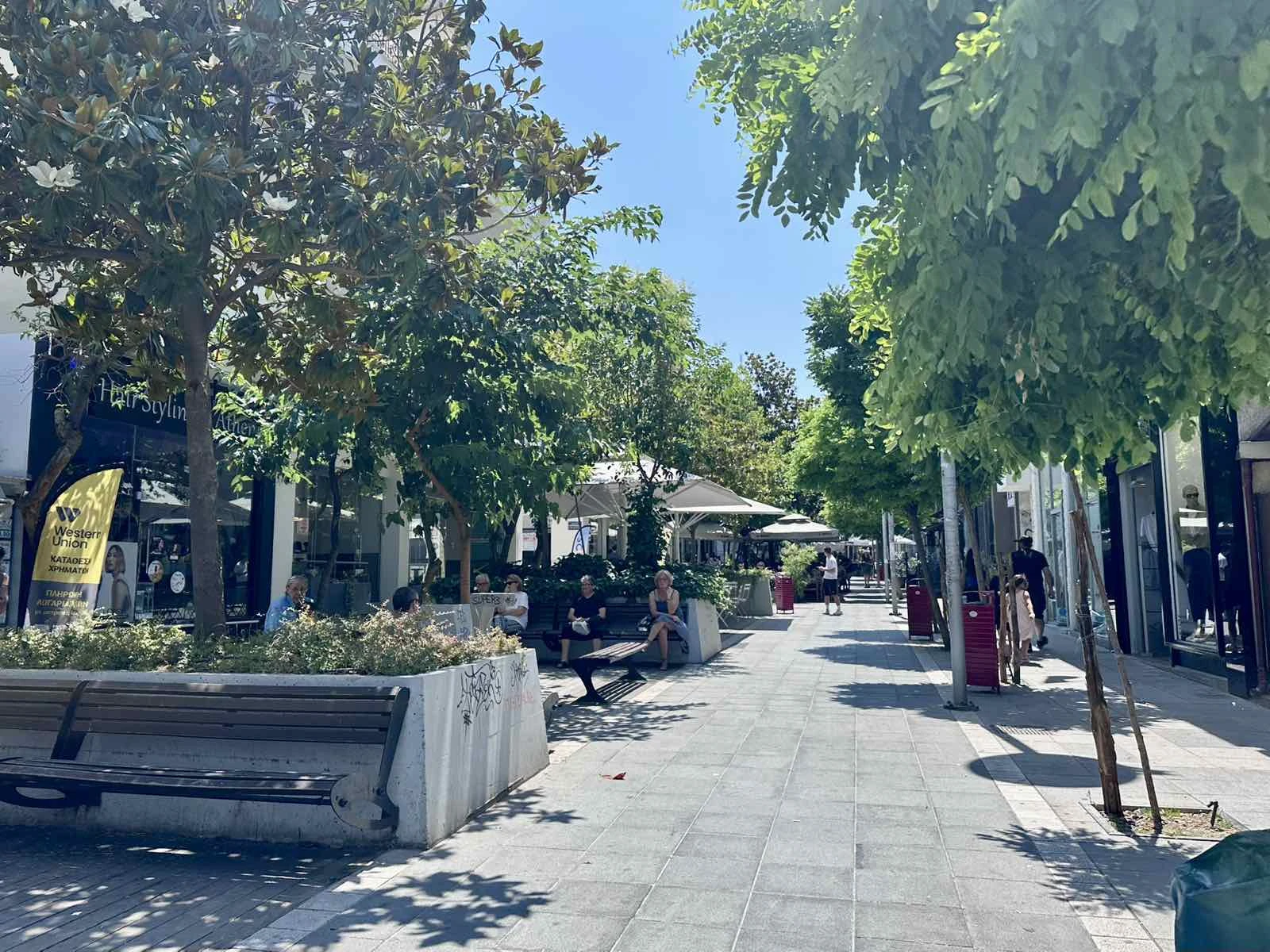 Φωτογραφία αρχείου από τον πεζόδρομο της Καλαμαριάς