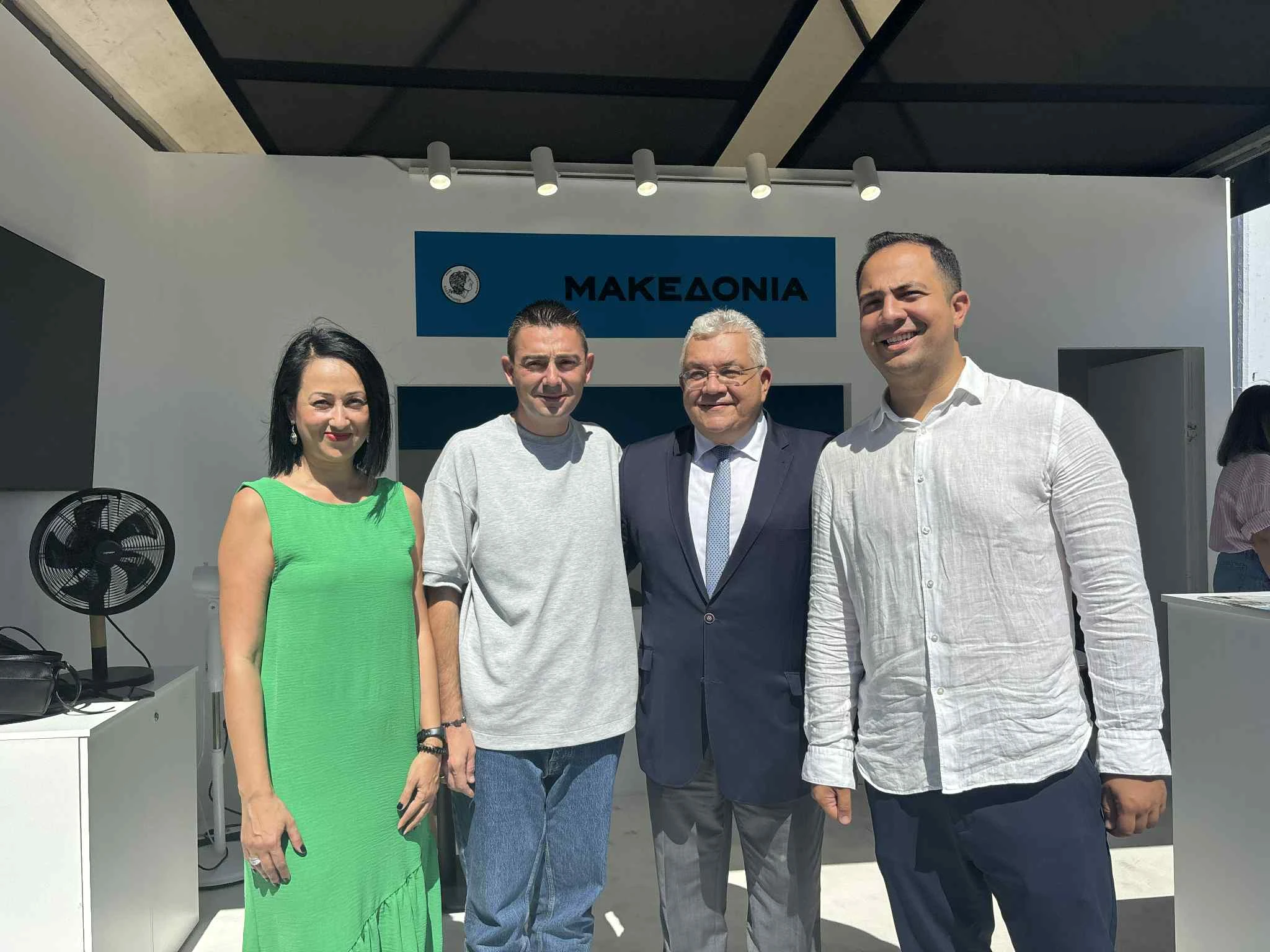 Από αριστερά η Μ. Μπέλλου, στο κέντρο ο Β. Στολάκης, ο Ν. Παπαϊωάννου και δεξιά ο Θ. Ηλιού&nbsp;