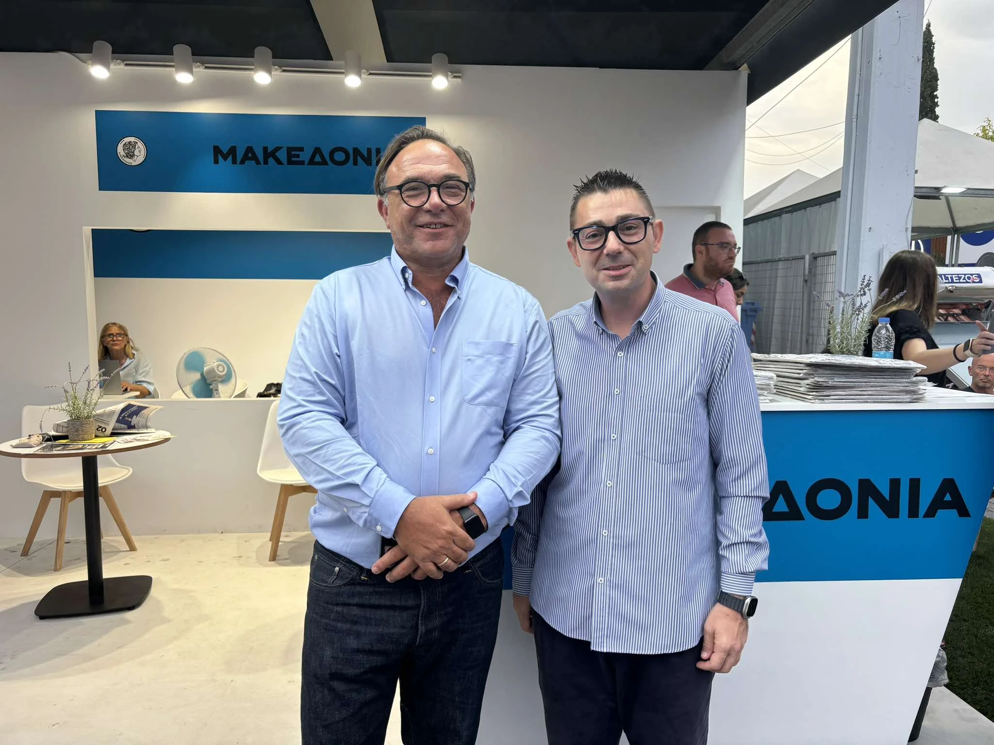 Από δεξιά Π. Κόκκαλης και Β. Στολάκης&nbsp;