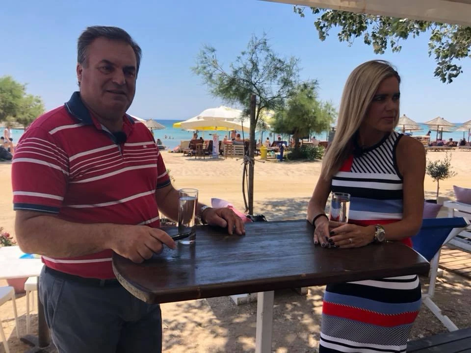 Ετοιμάζοντας το ρεπορτάζ για το λιμάνι με έναν από τους παλαιότερους&nbsp;εργαζόμενους στον ΟΛΘ