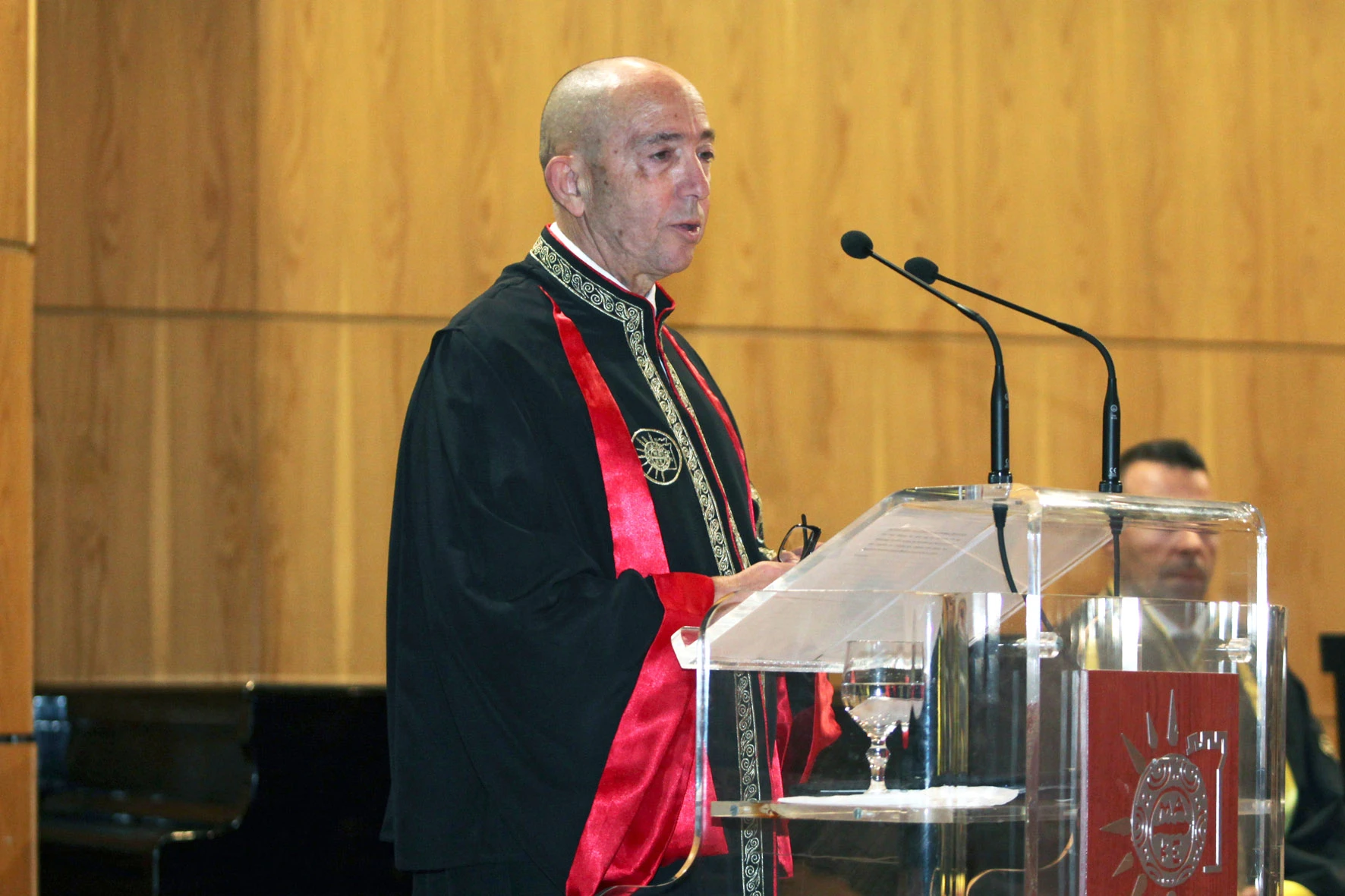 Ο Πρύτανης του Πανεπιστημίου Μακεδονίας, καθηγητής Στυλιανός Δ. Κατρανίδης απηύθυνε χαιρετισμό στην τελετή αναγόρευσης