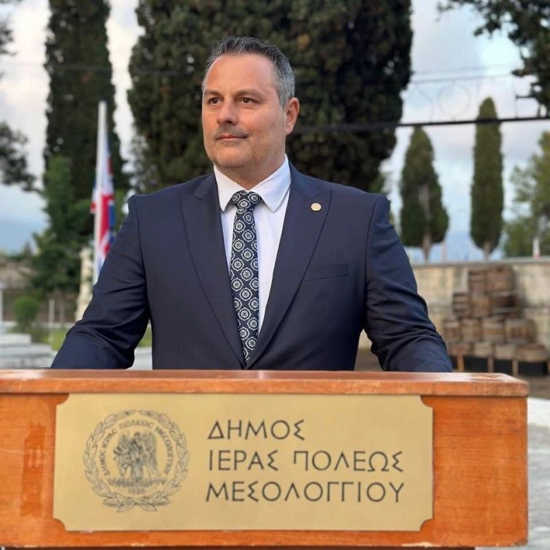Ο δήμαρχος Σπ. Διαμαντόπουλος