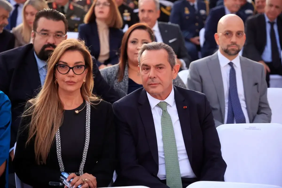 Ο Πάνος Καμμένος με τη σύζυγό του / ΓΙΩΡΓΟΣ ΚΟΝΤΑΡΙΝΗΣ/EUROKINISSI