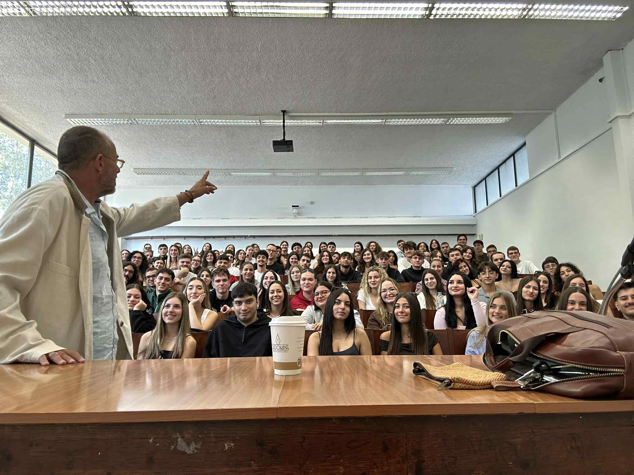 2025, στην αίθουσα διδασκαλίας με τους πρωτοετείς φοιτητές