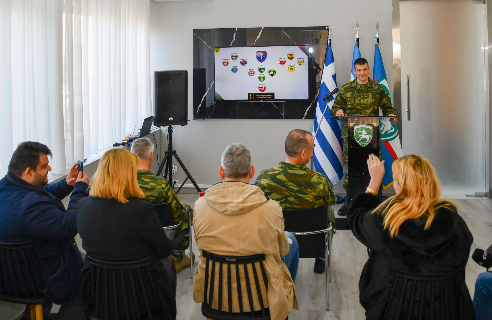 Ο εκπρόσωπος Τύπου της ΑΣΔΙΘ, Αντισυνταγματάρχης Παναγιώτης Μιχαηλίδης