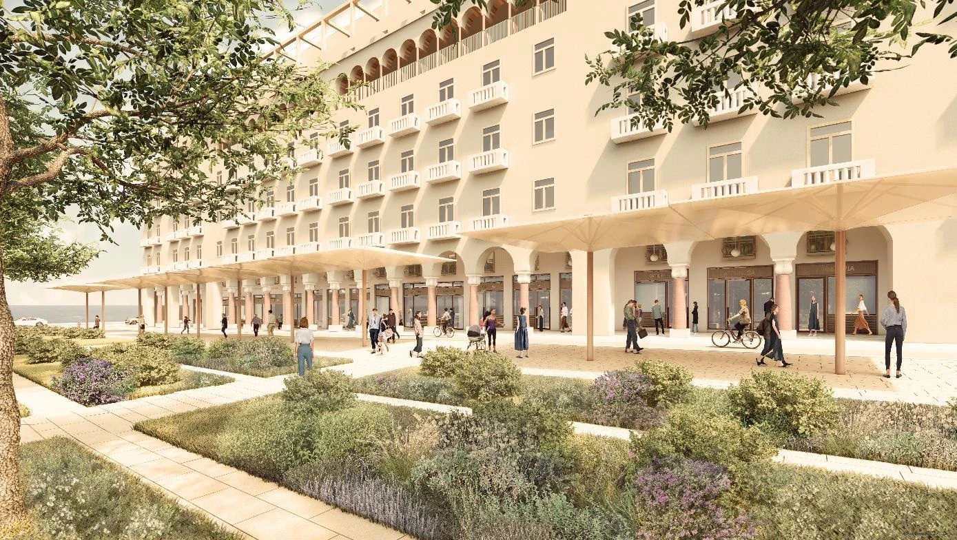 Φωτορεαλιστικό σχέδιο για το πως θα είναι η πλατεία