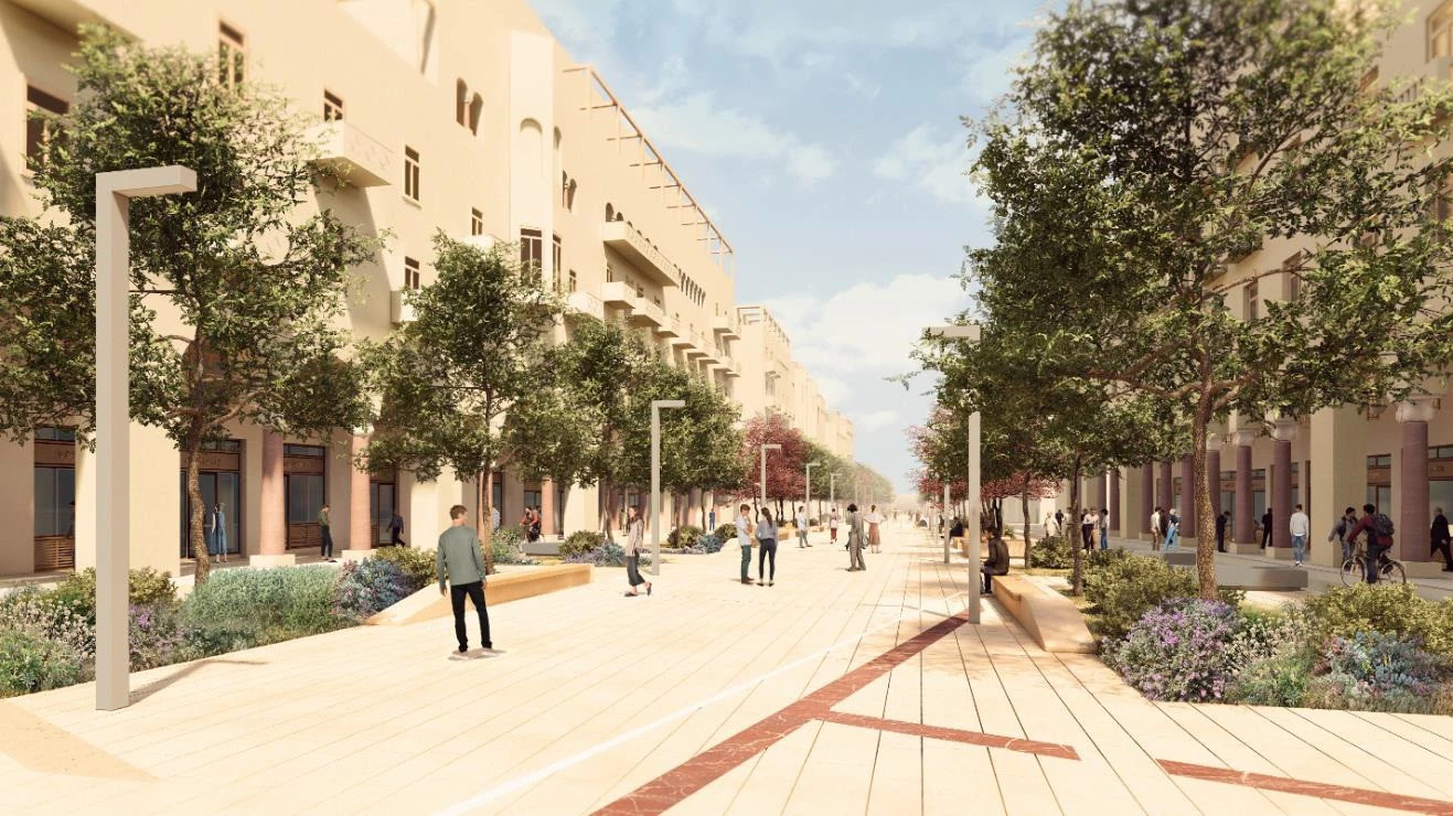 Φωτορεαλιστικό σχέδιο για το πως θα είναι η πλατεία