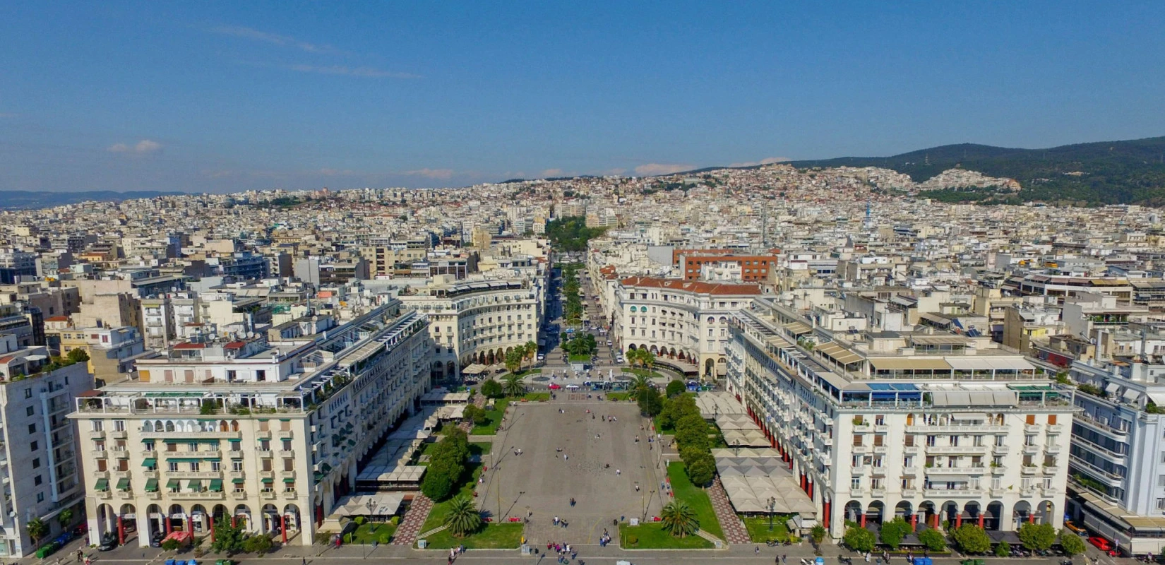 Η πλατεία Αριστοτέλους από ψηλά - Φωτογραφία eurokinissi