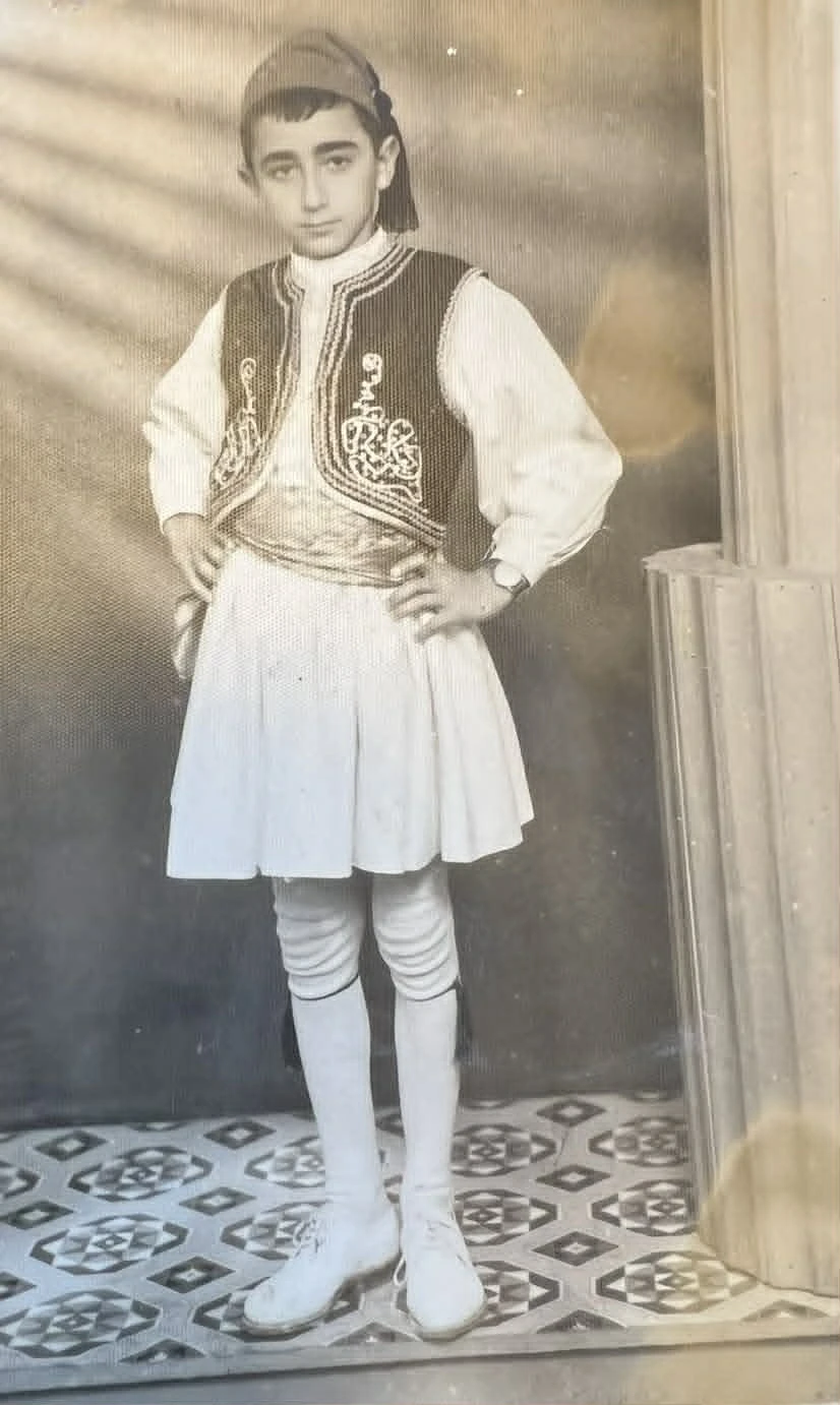 Σε ηλικία 7 χρονών ως τσολιαδάκι