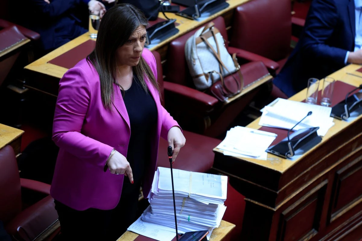 Η Ζωή Κωνσταντοπούλου σήμερα στην Βουλή - Πηγή: eurokinissi