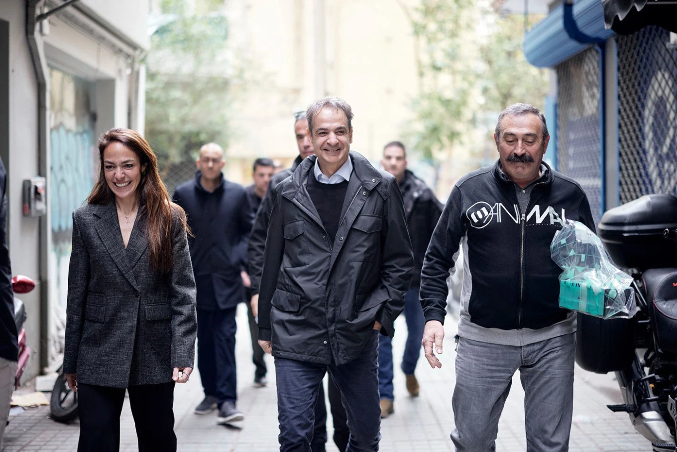 Στη Θεσσαλονίκη με τον πρωθυπουργό Κυριάκο Μητσοτάκη