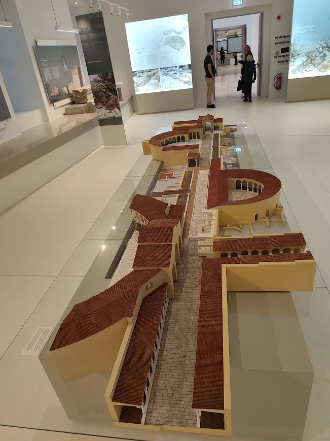 Η μακέτα με την αναπαράσταση της αγοράς από τους σταθμούς Βενιζέλου μέχρι Αγίας Σοφίας&nbsp;