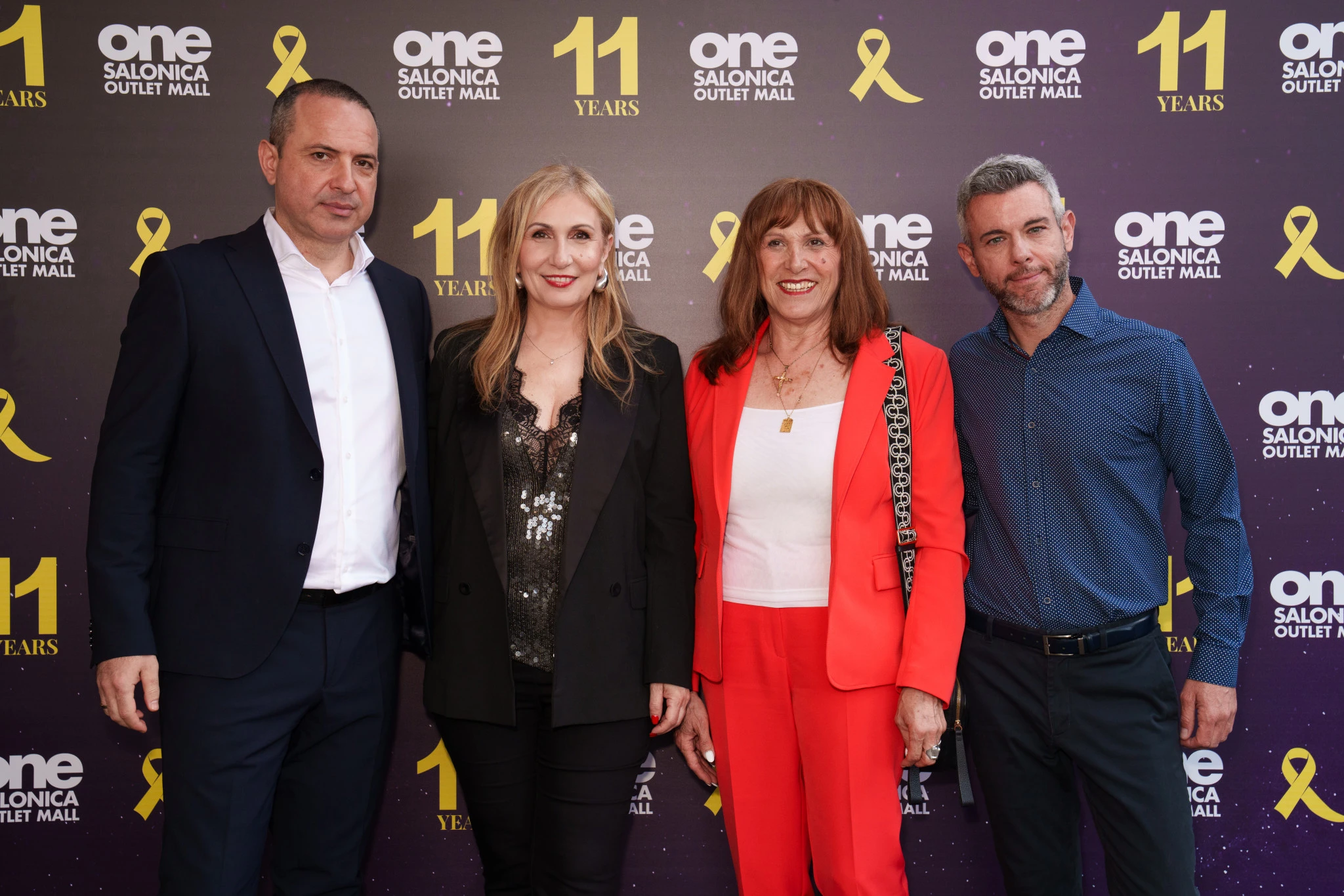 Τηλέμαχος Στυλιανός Chief Development Officer - One Salonica outlet mall,  Νατάσσα Τζώρτζη Operations Manager - One Salonica outlet mall, η Κούλα Γιαννακίδου Αντιδήμαρχος Αθλητισμού, Νεολαίας και Εθελοντισμού, o Κώστας Νούσιας Group Marketing Director - One Salonica outlet mall