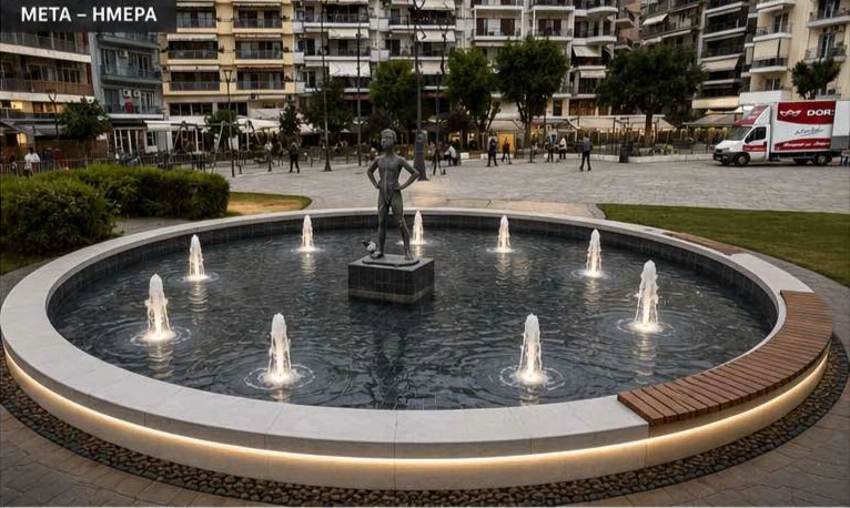 Έτσι θα μοιάζει το «Αγόρι που σφυρίζει» στην Ναυαρίνου μετά την ανάπλαση