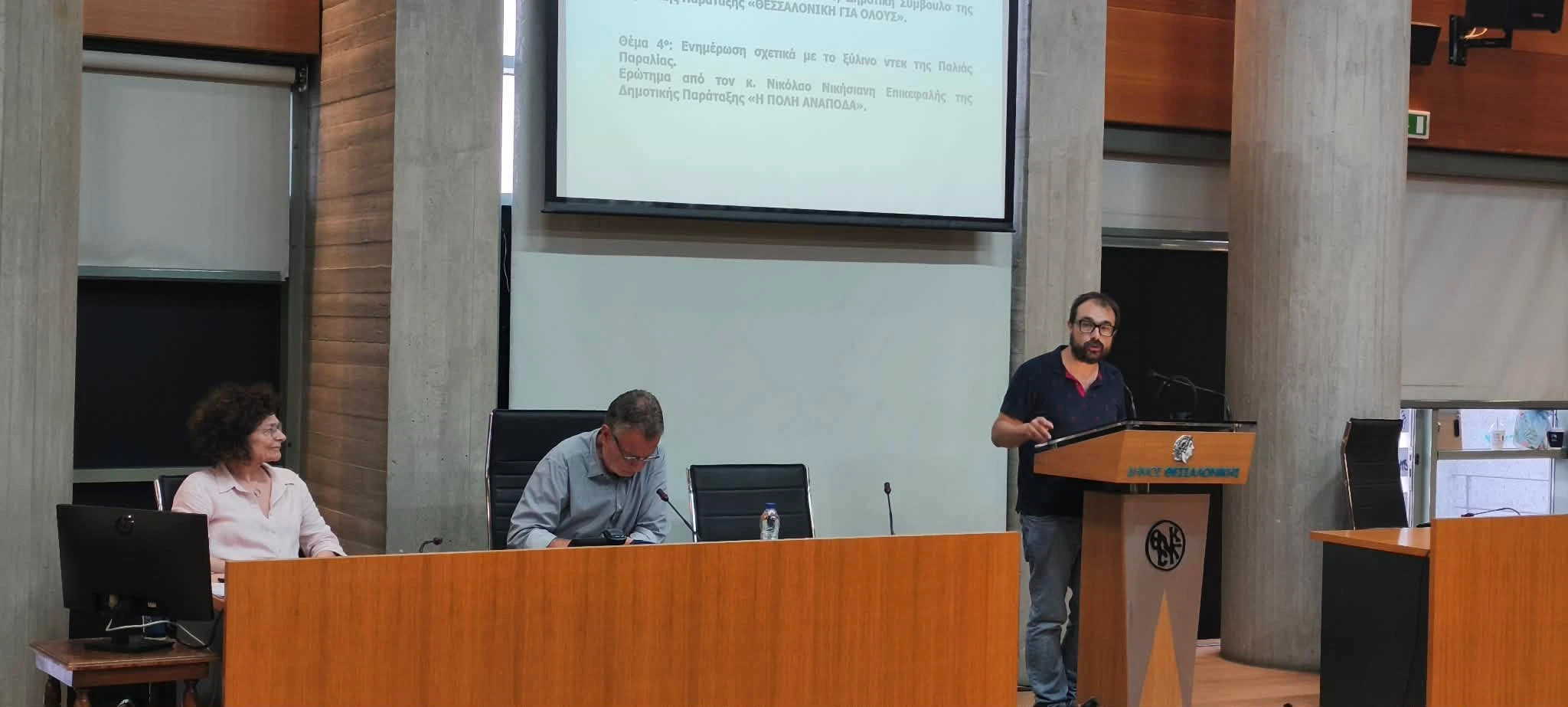 Ο επικεφαλής της δημοτικής παράταξης «Πόλη Ανάποδα», Νίκος Νικήσιανης