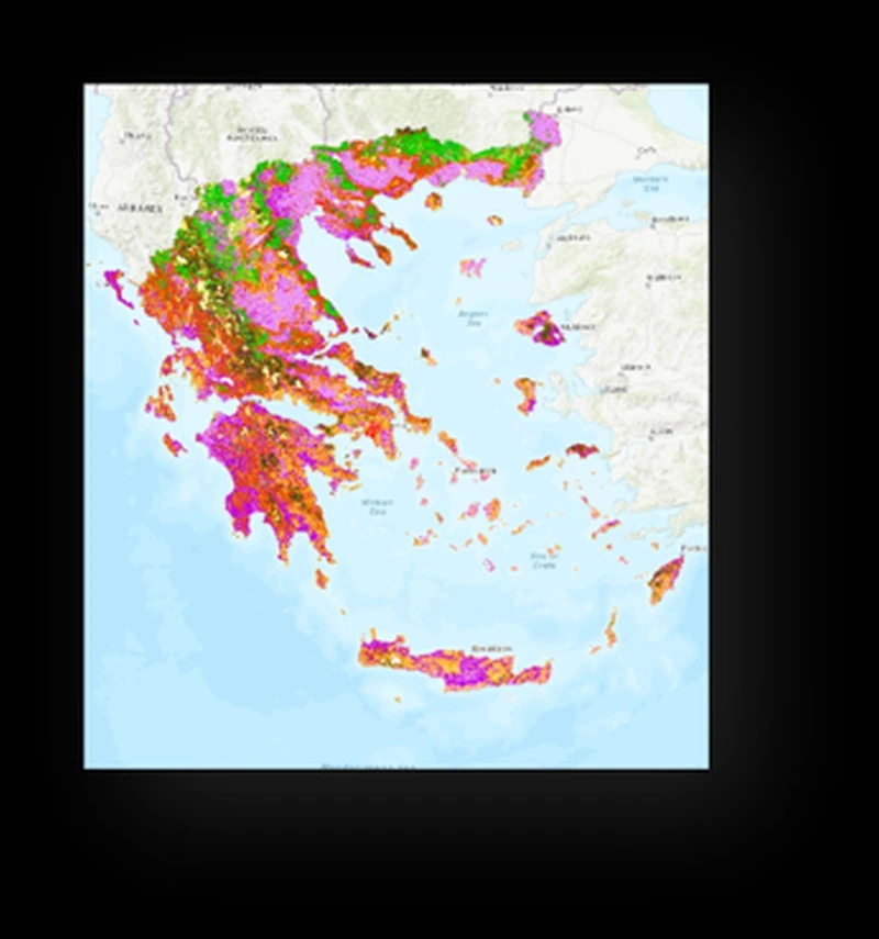 Χάρτης δασικής καύσιμης ύλης για το έτος 2023