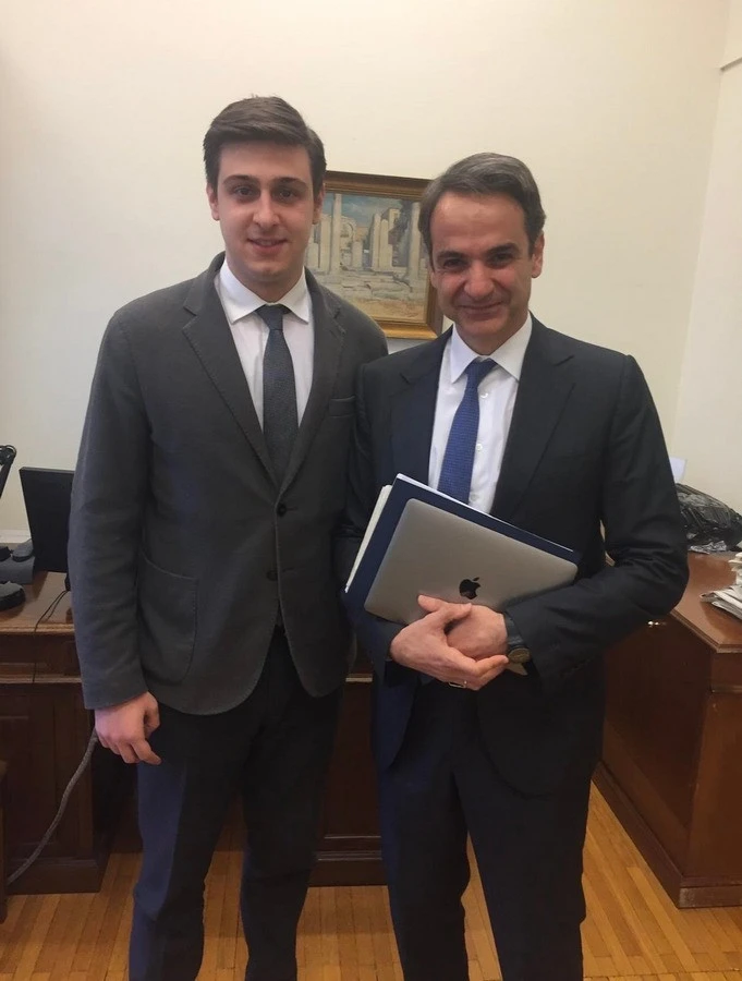 Το 2017 με τον Κυριάκο Μητσοτάκη.