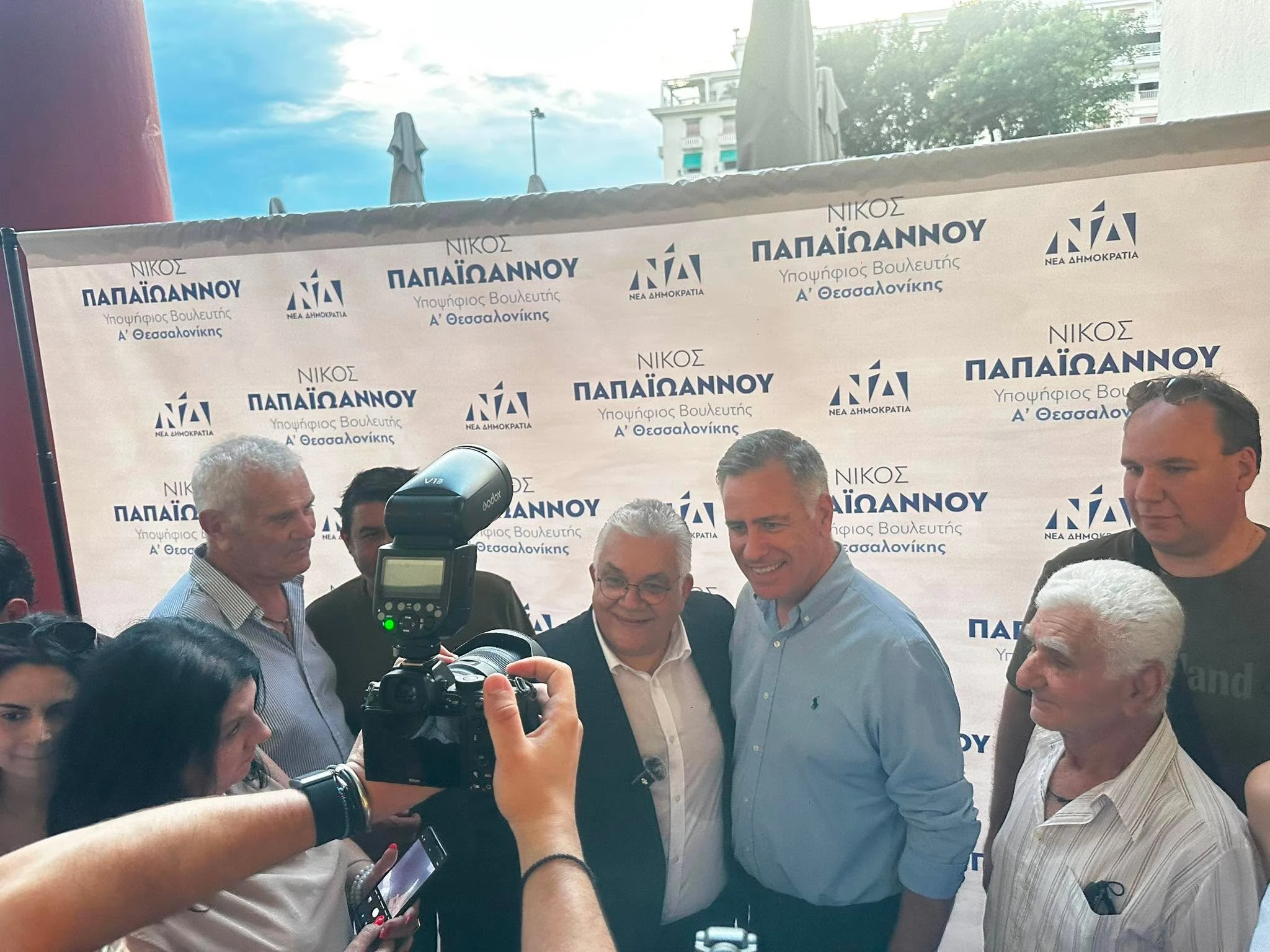 Με τον Πρύτανη του ΔΙΠΑΕ Σταμάτη Αγγελόπουλο<br>