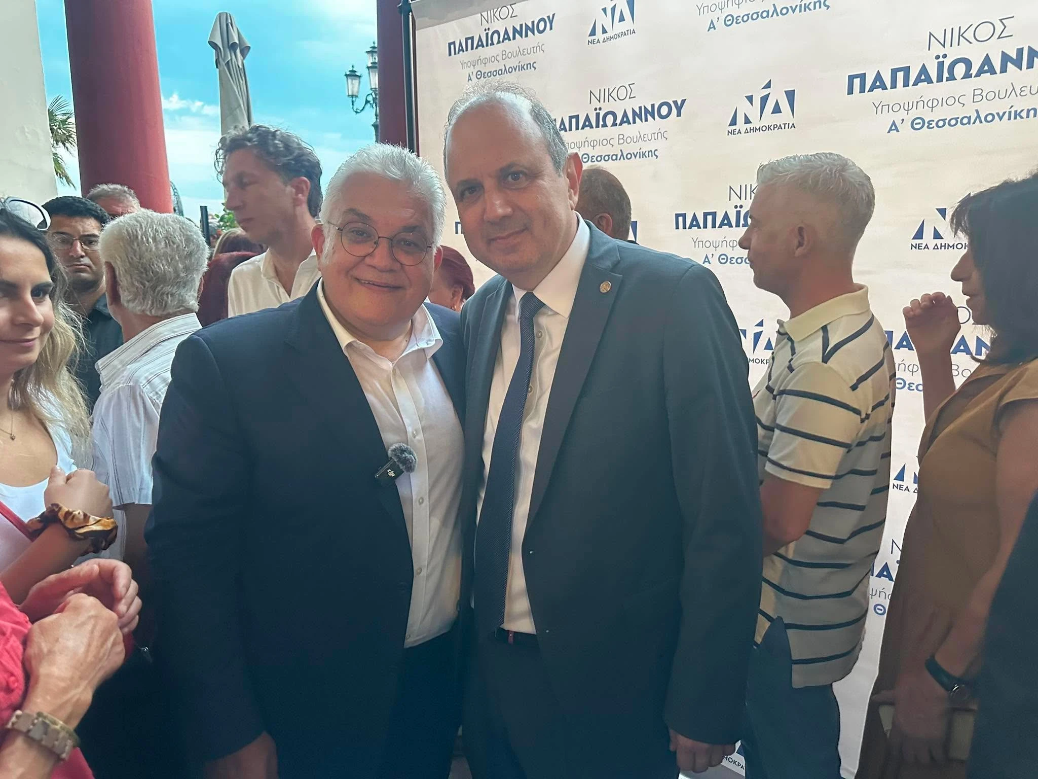 Νίκος Παπαιωάννου με τον Πρύτανη του ΑΠΘ Κυριάκο Αναστασιάδη