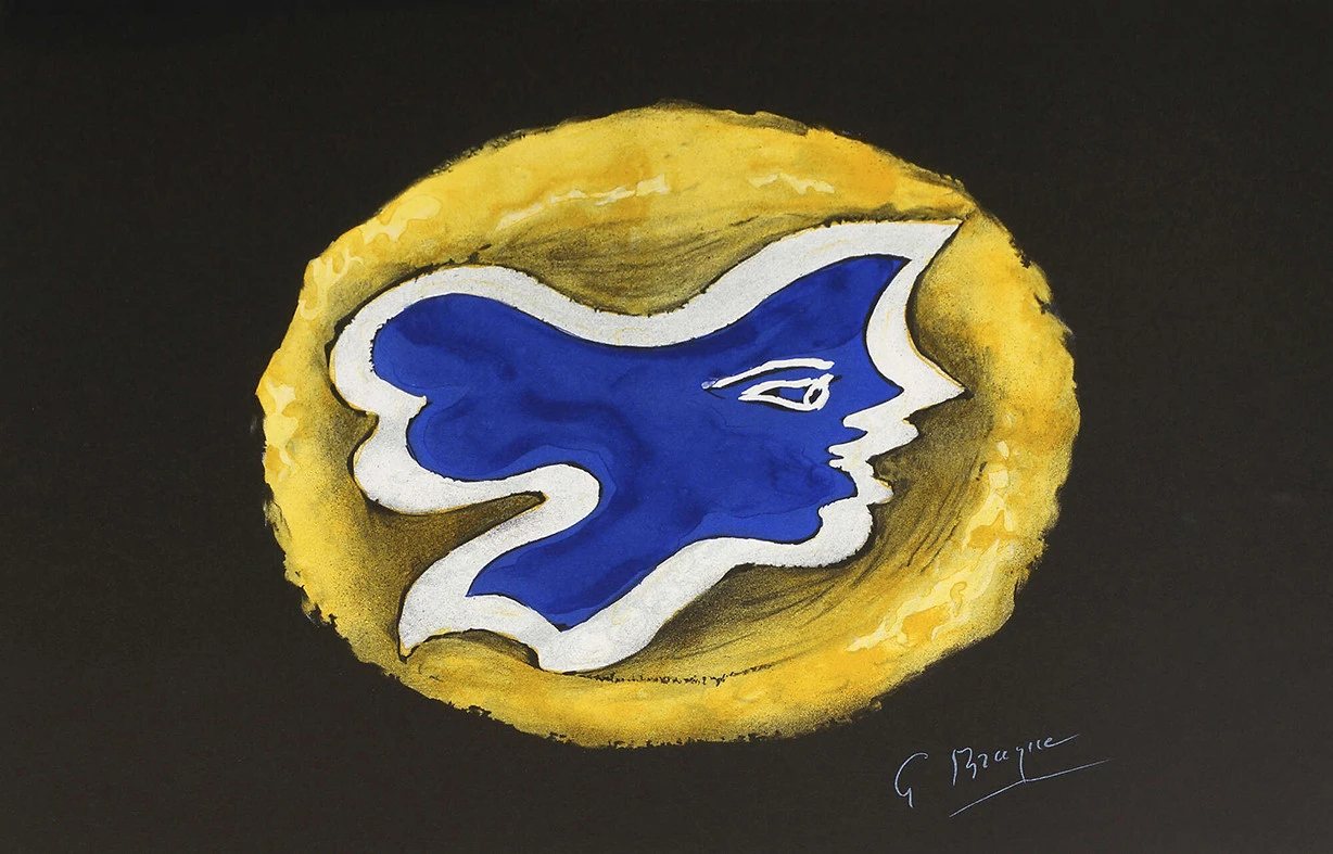 Ησίοδος,&nbsp;Théogonie&nbsp;(Θεογονία). Οξυγραφίες του Georges Braque, Adrien Maeght Éditeur, Παρίσι, 1955. Συλλογή Αντώνη Σ. Παπαδημητρίου.&nbsp;<br>