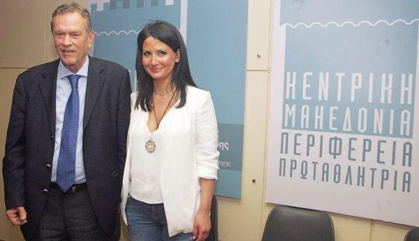 Με τον αείμνηστο Γιάννη Ιωαννίδη στις περιφερειακές εκλογές του 2014 ως υποψήφια αντιπεριφερειάρχης Θεσσαλονίκης