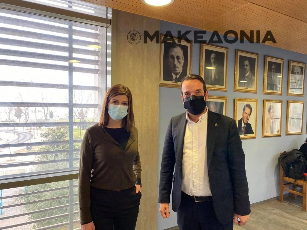 Ο Π. Λεκάκης με την Κ. Νοτοπούλου