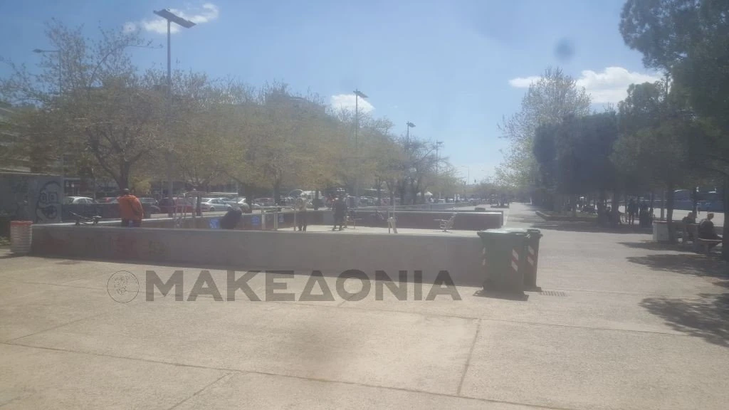 Το υπαίθριο γυμναστήριο στο οποίο έγινε προσφάτως απομάκρυνση των γκράφιτι