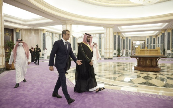 Τις προοπτικές των σχέσεων Ελλάδας-Σαουδικής Αραβίας συζήτησαν Μητσοτάκης-Μπιν Σαλμάν