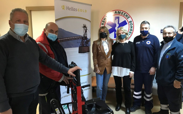 Η Ελληνικός Χρυσός στηρίζει έμπρακτα το έργο των διασωστών και γιατρών του ΕΚΑΒ Θεσσαλονίκης 