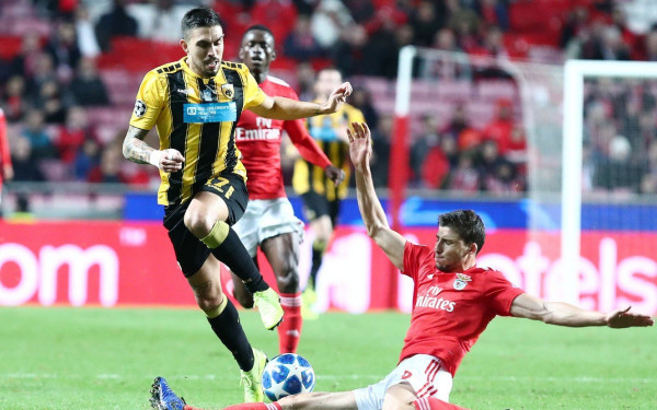 Τσάμπιονς Λιγκ: Ούτε τώρα η ΑΕΚ, ήττα με 1-0 από τη Μπενφίκα