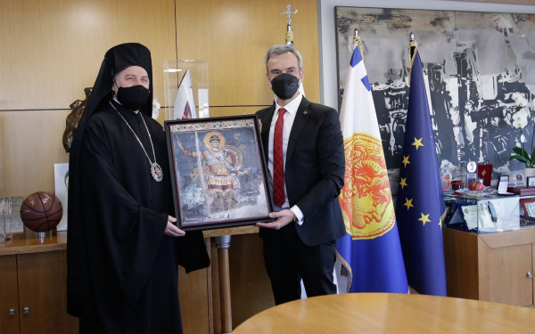 Αρχιεπίσκοπος Ελπιδοφόρος: Δεύτερη πατρίδα μου η Θεσσαλονίκη - Η συνάντηση με Καλαφάτη - Η πρόσκληση στο Ζέρβα