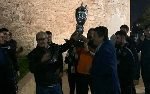 Χάντμπολ: Η Πυλαία πανηγύρισε το κύπελλο στο Λευκό Πύργο (βίντεο, φωτ.)