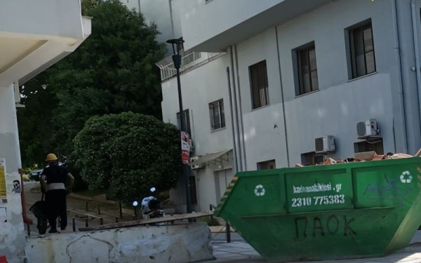 Τις εργασίες κατασκευής βιβλιοθήκης στο Βιολογικό επιθεώρησε ο πρύτανης του ΑΠΘ