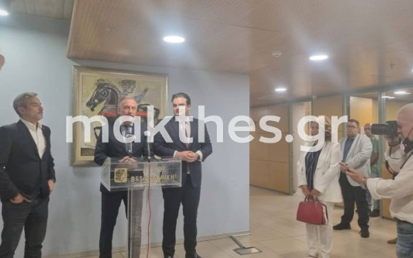 Διαδοχικές συναντήσεις Πιερρακάκη στη Θεσσαλονίκη - «Είμαστε εδώ ως αρωγοί» (βίντεο)