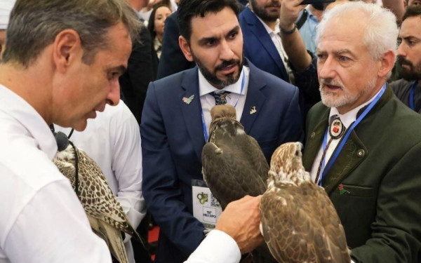 86η ΔΕΘ: Ο Μητσοτάκης στα... γεράκια των Ηνωμένων Αραβικών Εμιράτων (Φωτ.)