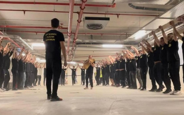 Εγκαίνια γηπέδου ΑΕΚ: Η προετοιμασία και ο «πύρινος» χορός Σέρρα των Ποντίων (βίντεο, φωτ.)