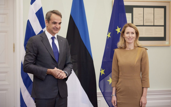 Στην Εσθονία ο Κυριάκος Μητσοτάκης - Συναντήθηκε με την Κάγια Κάλας 