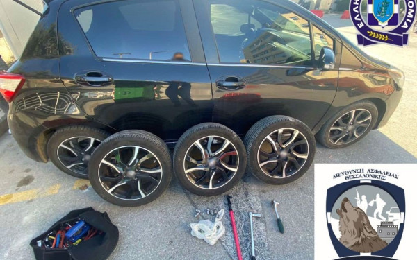 Βρέθηκε το «ντουέτο» που έκλεβε ζάντες και λάστιχα από σταθμευμένα Ι.Χ. - Είχε «χτυπήσει» 44 φορές (φωτ.)
