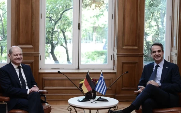 Μητσοτάκης - Σόλτς: Ανοιχτό το θέμα των πολεμικών αποζημιώσεων - Δεν νοείται αμφισβήτηση εθνικής κυριαρχίας