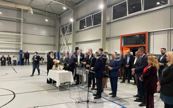 Κλειστό σχολικό γυμναστήριο νέας (ενεργειακής) εποχής στο δήμο Αμπελοκήπων - Μενεμένης εγκαινίασε ο Καραμανλής (φωτ.)